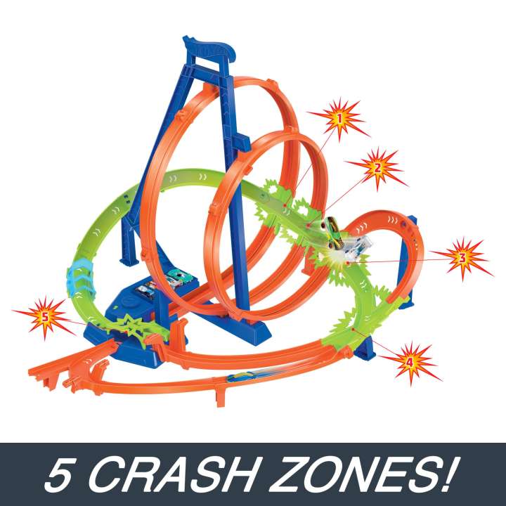 Hot Wheels - Epic Crash Dash - Motorized Booster Track Set - Image 5