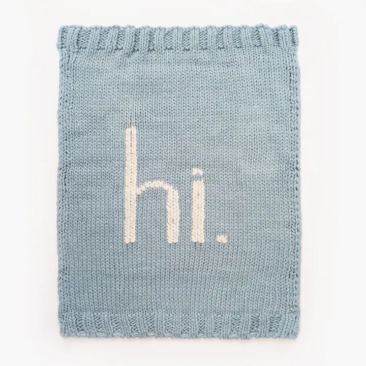 Huggalugs - Hand Knit Baby Blanket - Hi. - Image 5