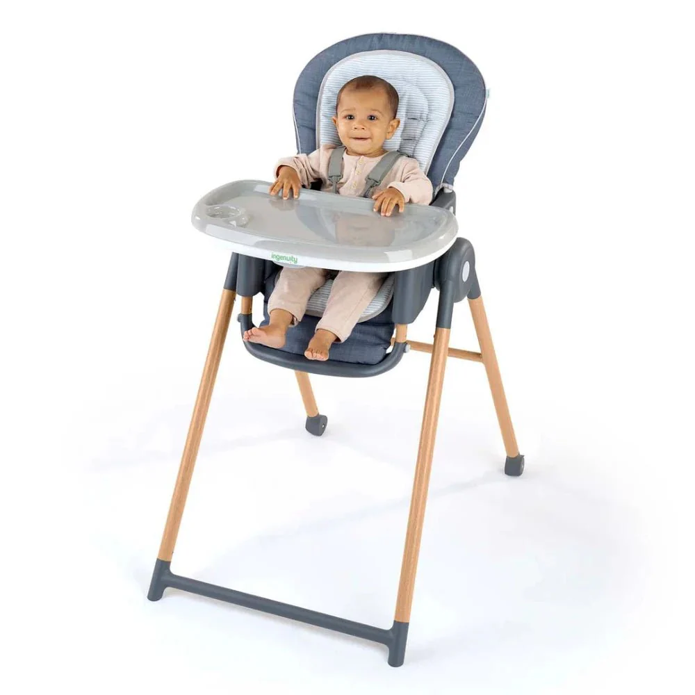 Ingenuity - Proper Positioner 7-in-1 Deluxe High Chair - Chambray - Image 2
