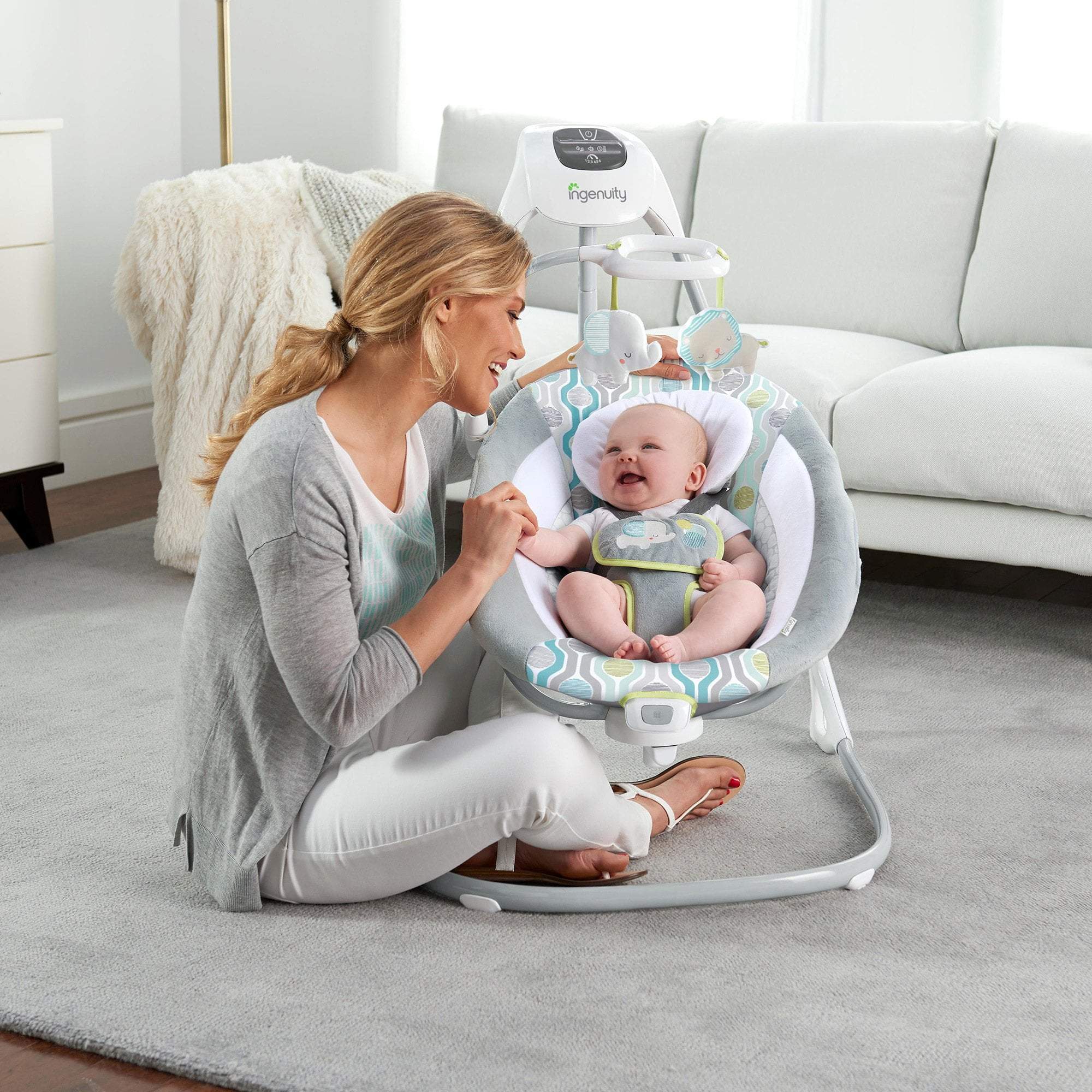Ingenuity - Simple Comfort Cradling Swing (Everston) - Image 4