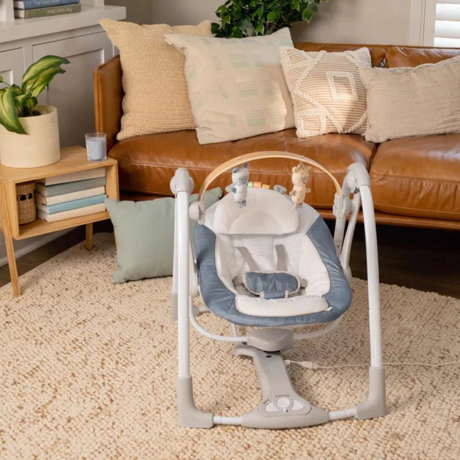 Ingenuity - Sing 'n Go Portable Swing (Chambray) - Image 2