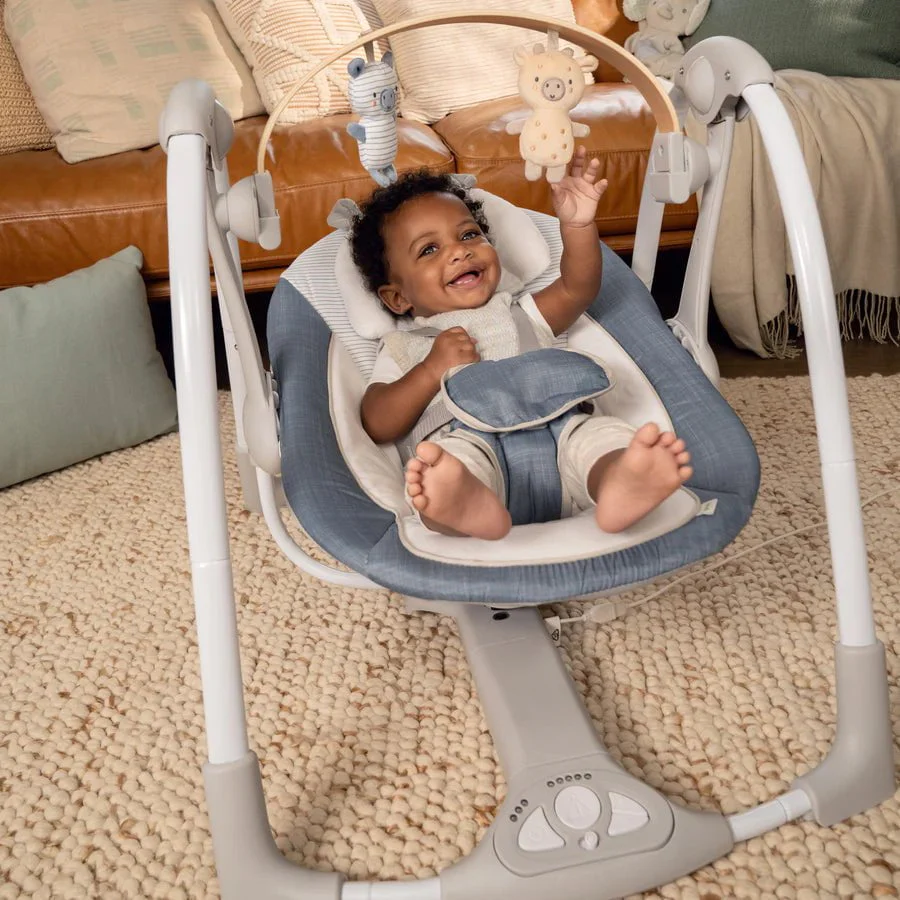 Ingenuity - Sing 'n Go Portable Swing (Chambray) - Image 4