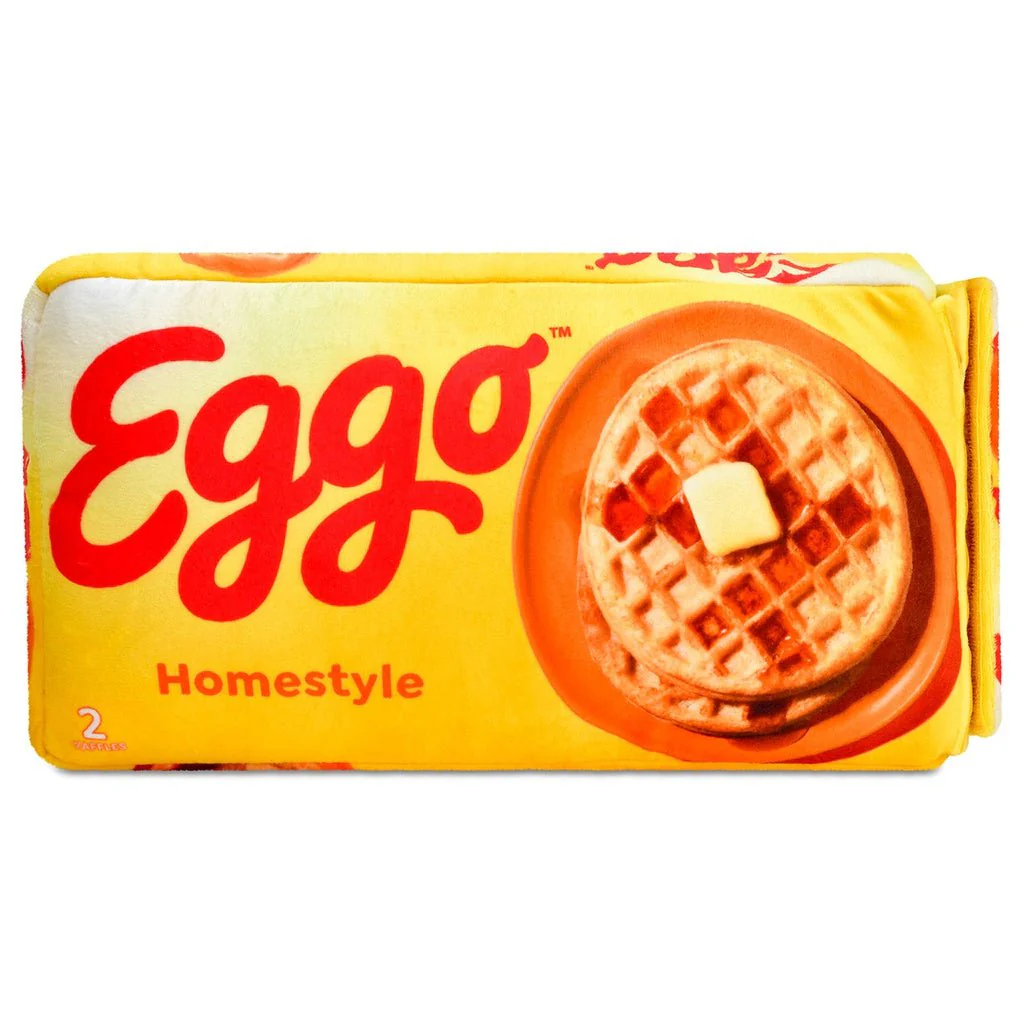 iscream -  Eggo Waffle  Packaging Interactive Plush Pillow - Image 3