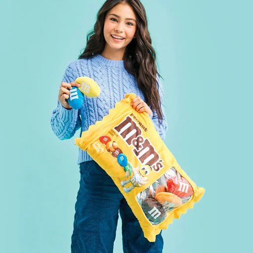iscream - M&M's Peanut Packaging Interactive Plush Pillow - Image 2