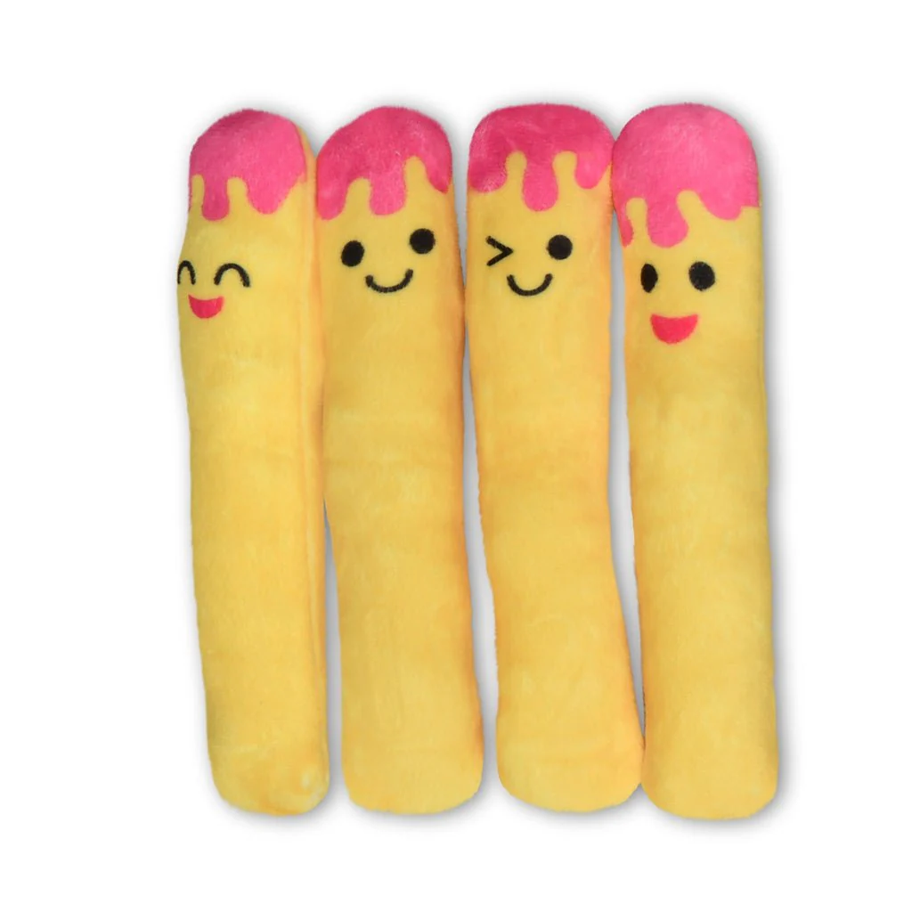iscream - Plush Fleece "I Heart Fries" Journal with Removable Mini Plush Fries - Image 4