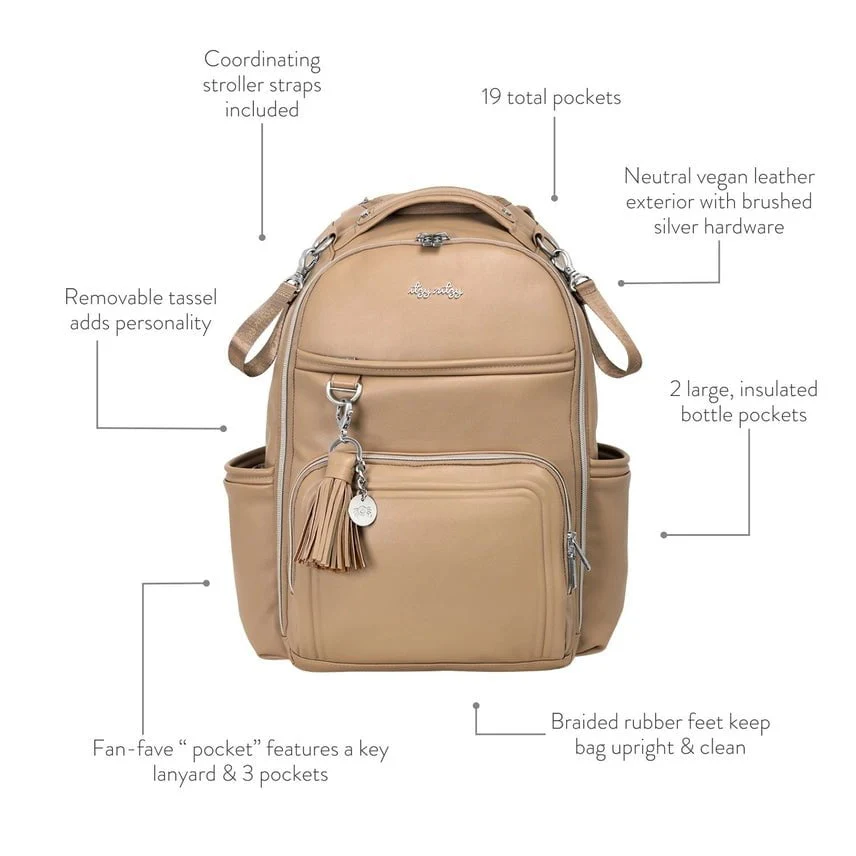 Itzy Ritzy - Chai Latte Boss Plus Backpack Diaper Bag - Image 3
