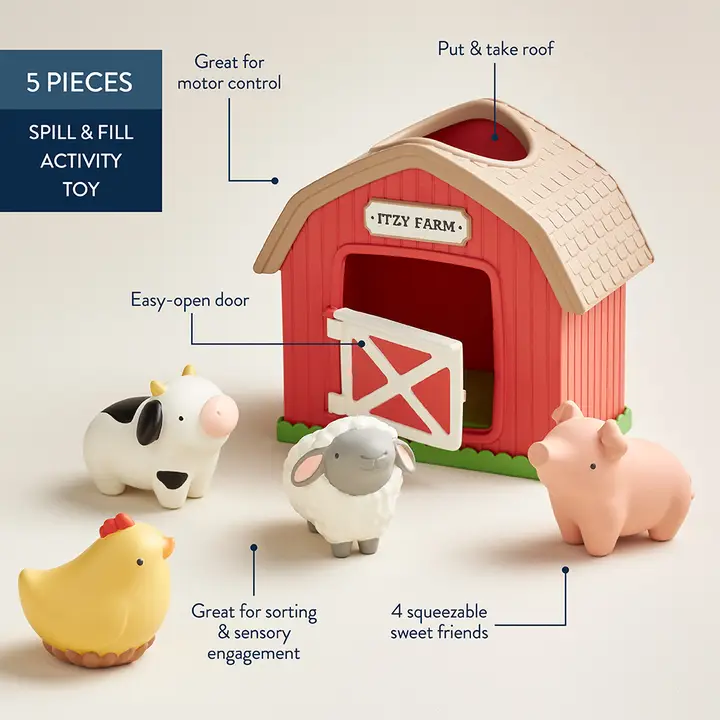 Itzy Ritzy - Itzy Play Barn - Spill and Fill Activity Toy - Image 4