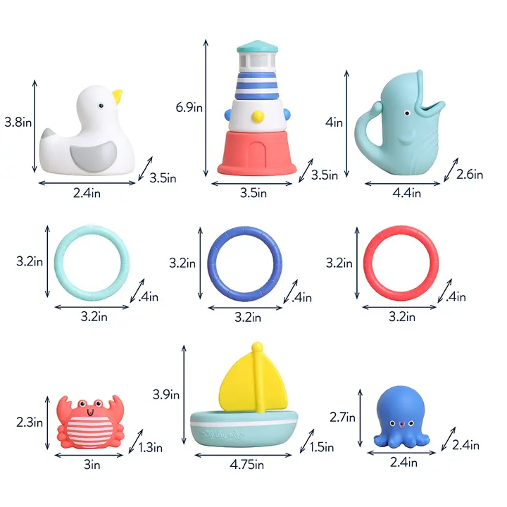 Itzy Ritzy - Seaside Splash Bath Toy Gift Set - Image 3