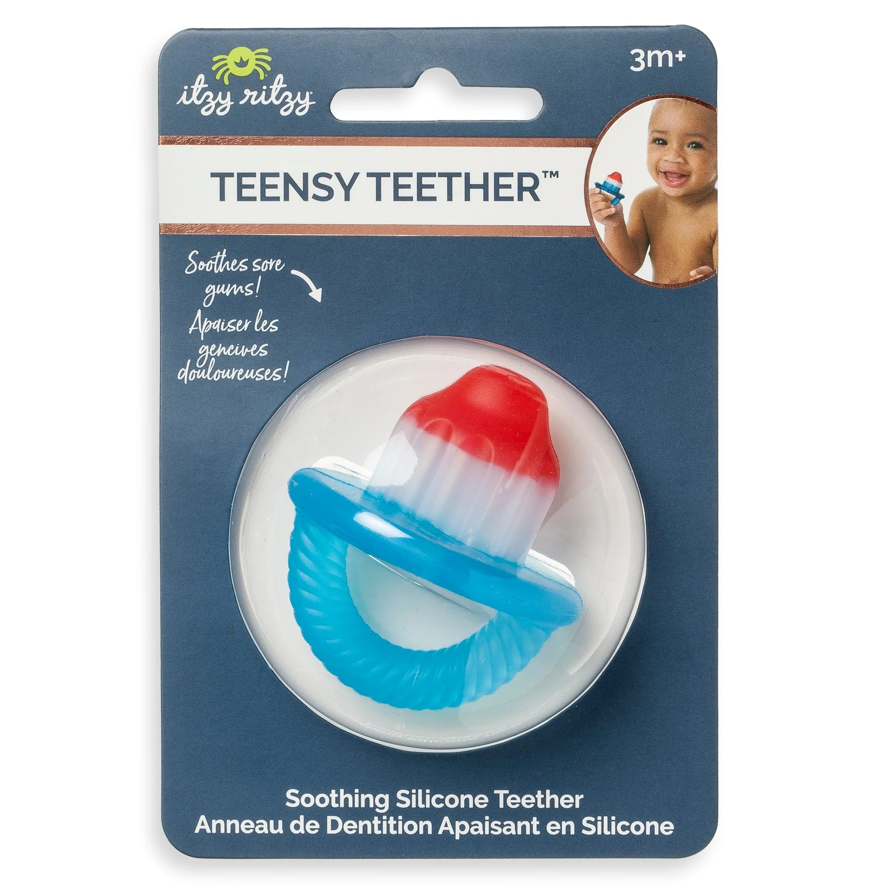 Itzy Ritzy - Teensy Teether™ Hero Pop Soothing Silicone Teether - Image 4