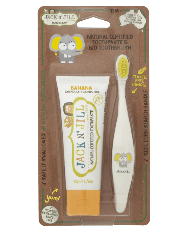 Jack N Jill - Tooth Buddy Pack - Toothpaste + Kids Toothbrush - Image 3