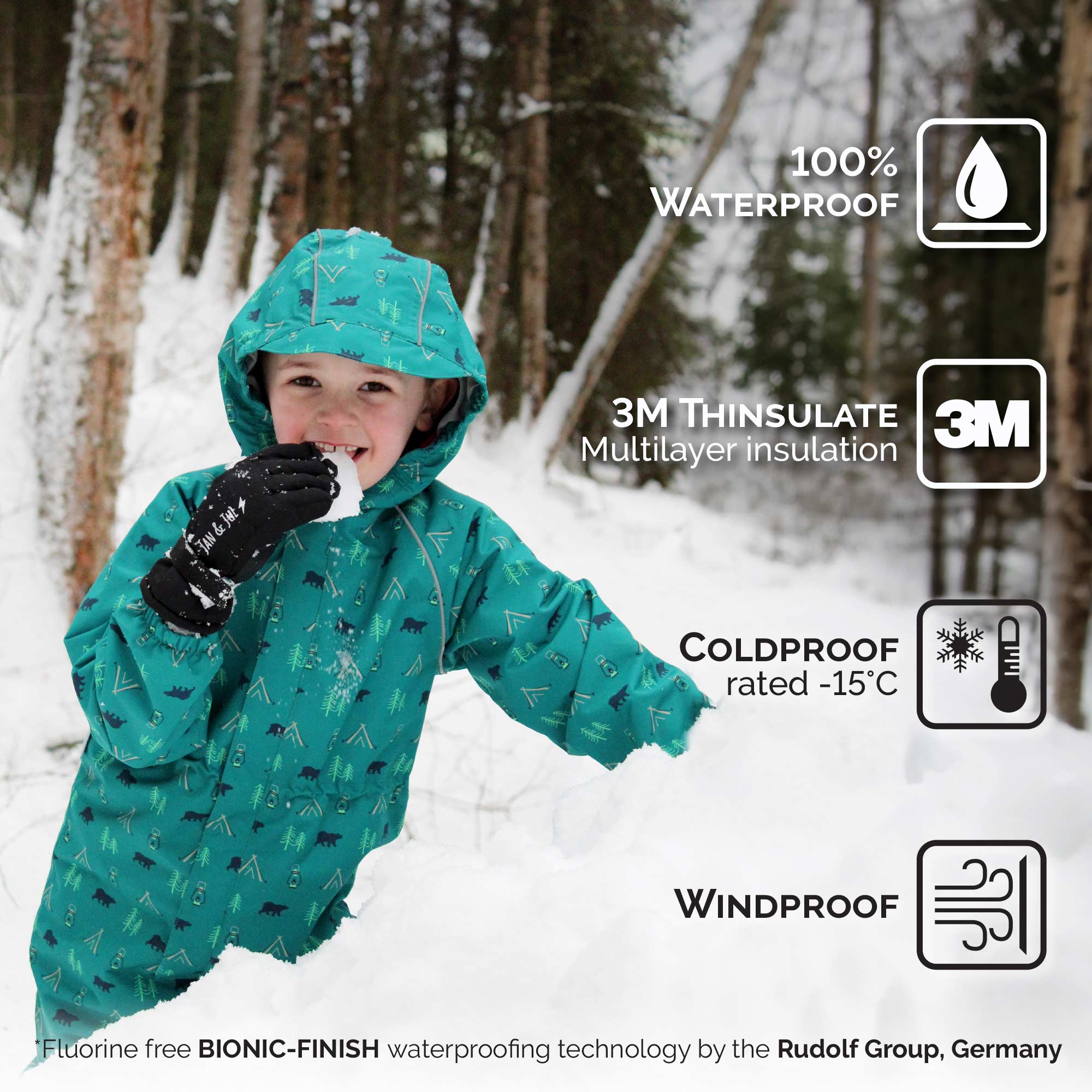 Jan & Jul - Toasty-Dry Waterproof Snow Gloves - Image 3