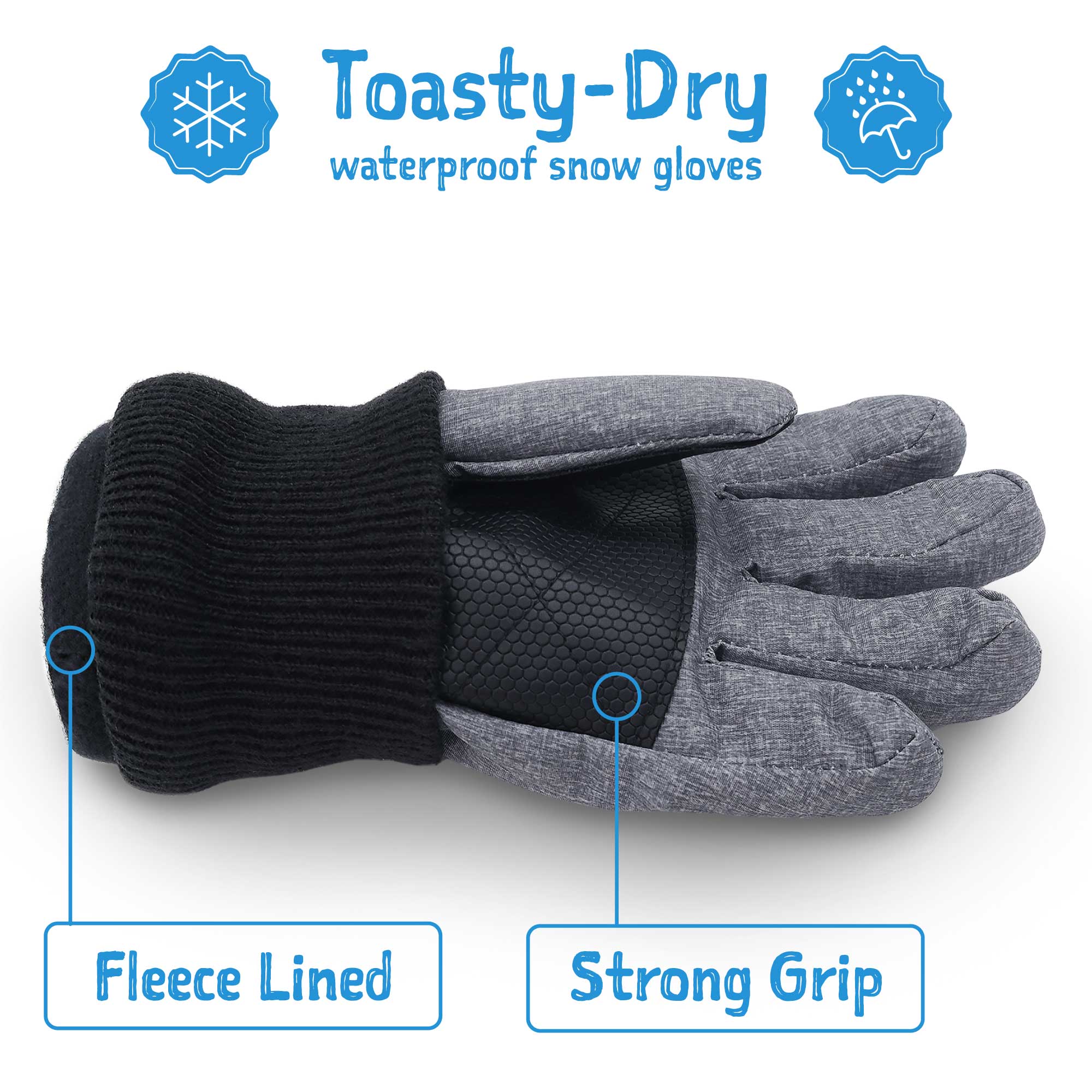 Jan & Jul - Toasty-Dry Waterproof Snow Gloves - Image 4