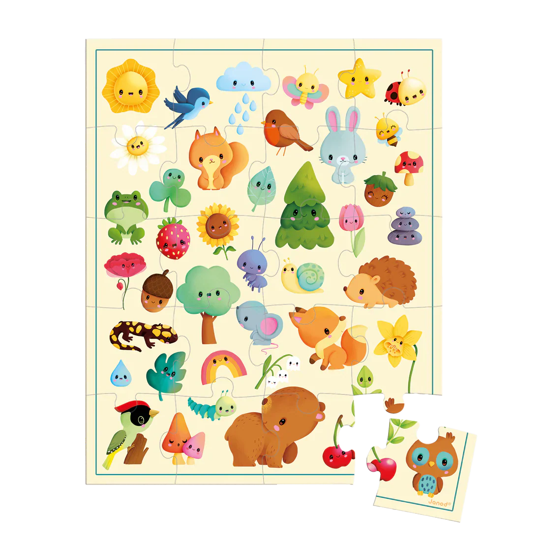 Janod - 20 Piece Puzzle - Nature Picture - Image 2