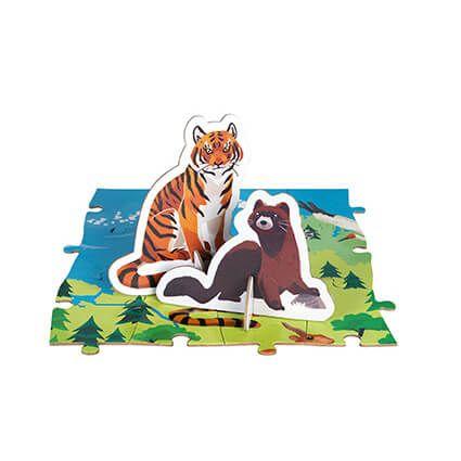 Janod - 200 pc 3D Educational Puzzle - Endangered Animals - Image 3