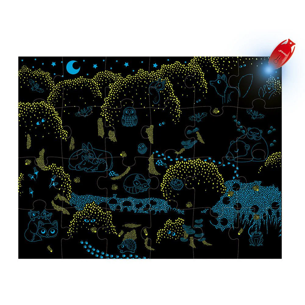 Janod - 24 pc Magic Puzzle - Forest - Image 3