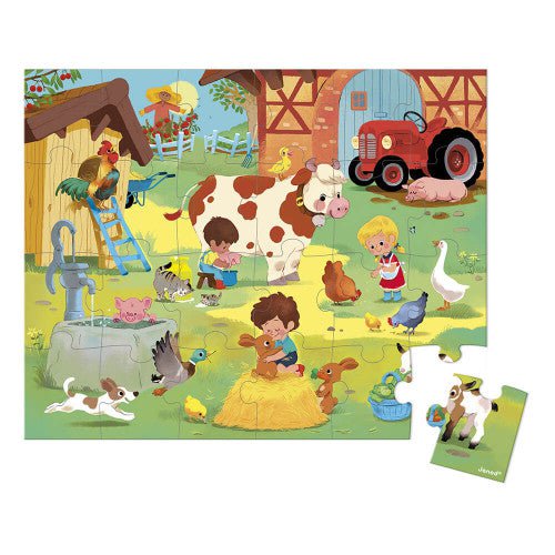 Janod - 24 pc Puzzle - A Day At The Farm - Image 2
