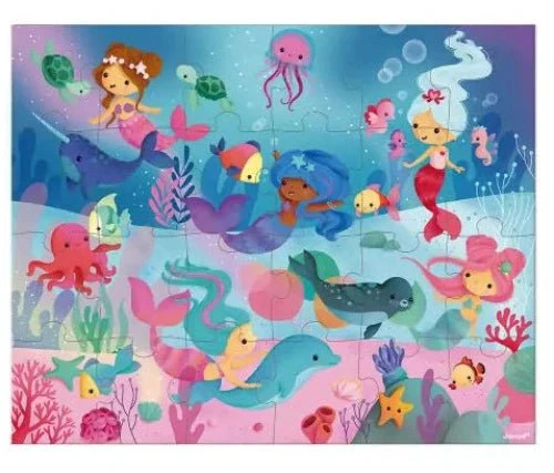 Janod - 24 pc Puzzle - Mermaids - Image 2
