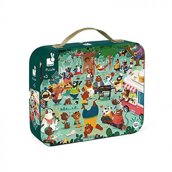 Janod - 54 pc Puzzle in Suitcase - Image 3