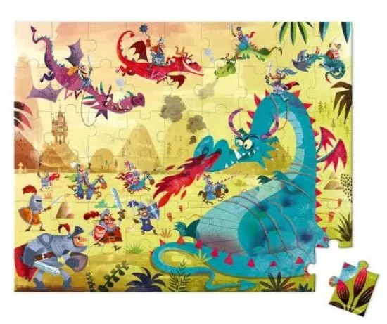 Janod - 54 pc Puzzle - Dragons - Image 2