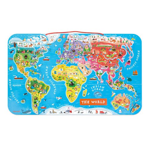 Janod - 92 pc Magnetic World Map Puzzle - Image 2