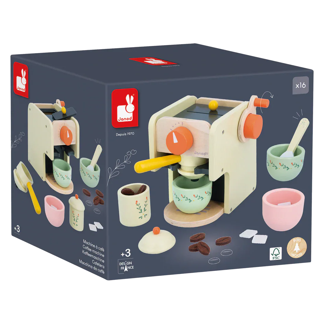 Janod - Coffee Machine Set