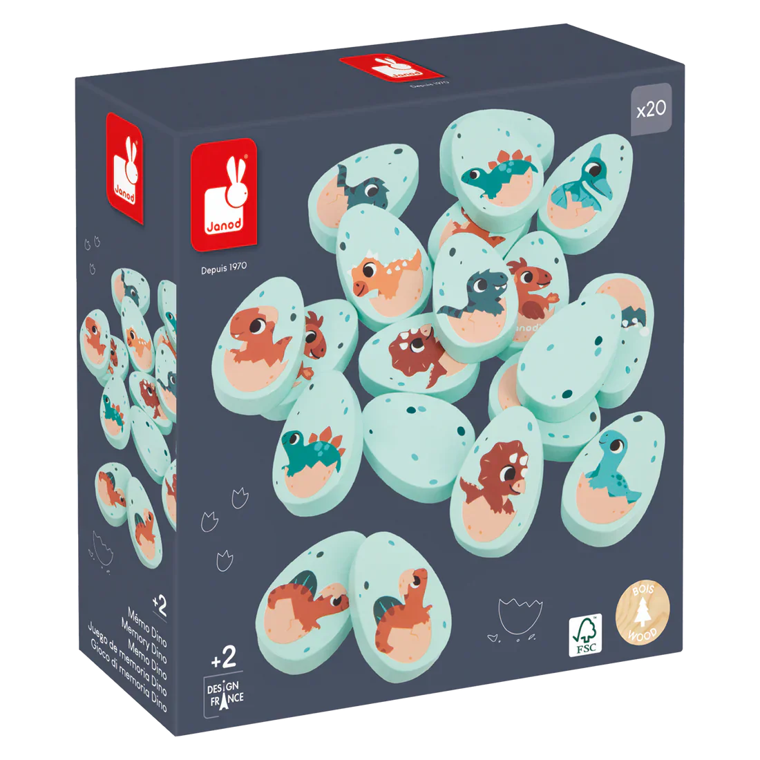 Janod - Dino Memory Game