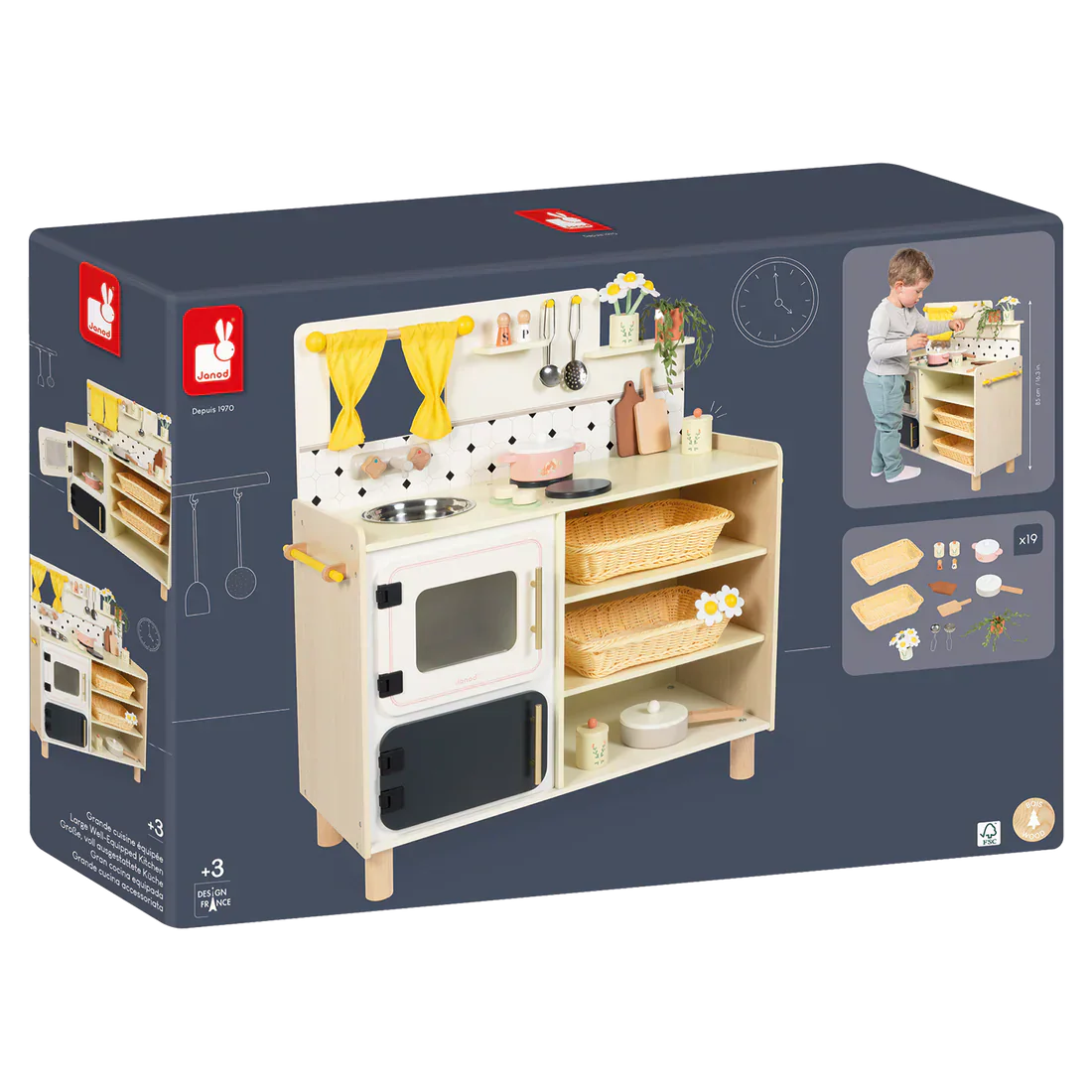 Janod - Grand Kitchen Wooden Toy Set - Image 2