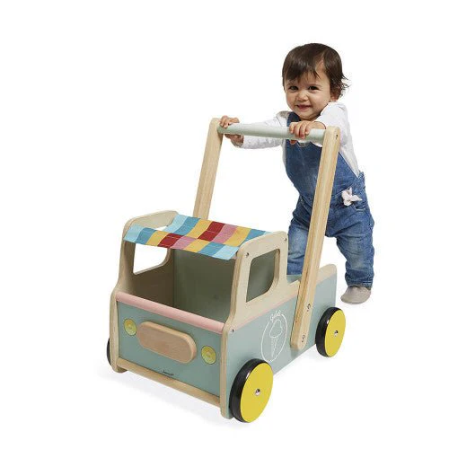 Janod - Ice Cream Cart Push Cart Baby Walker - Image 2