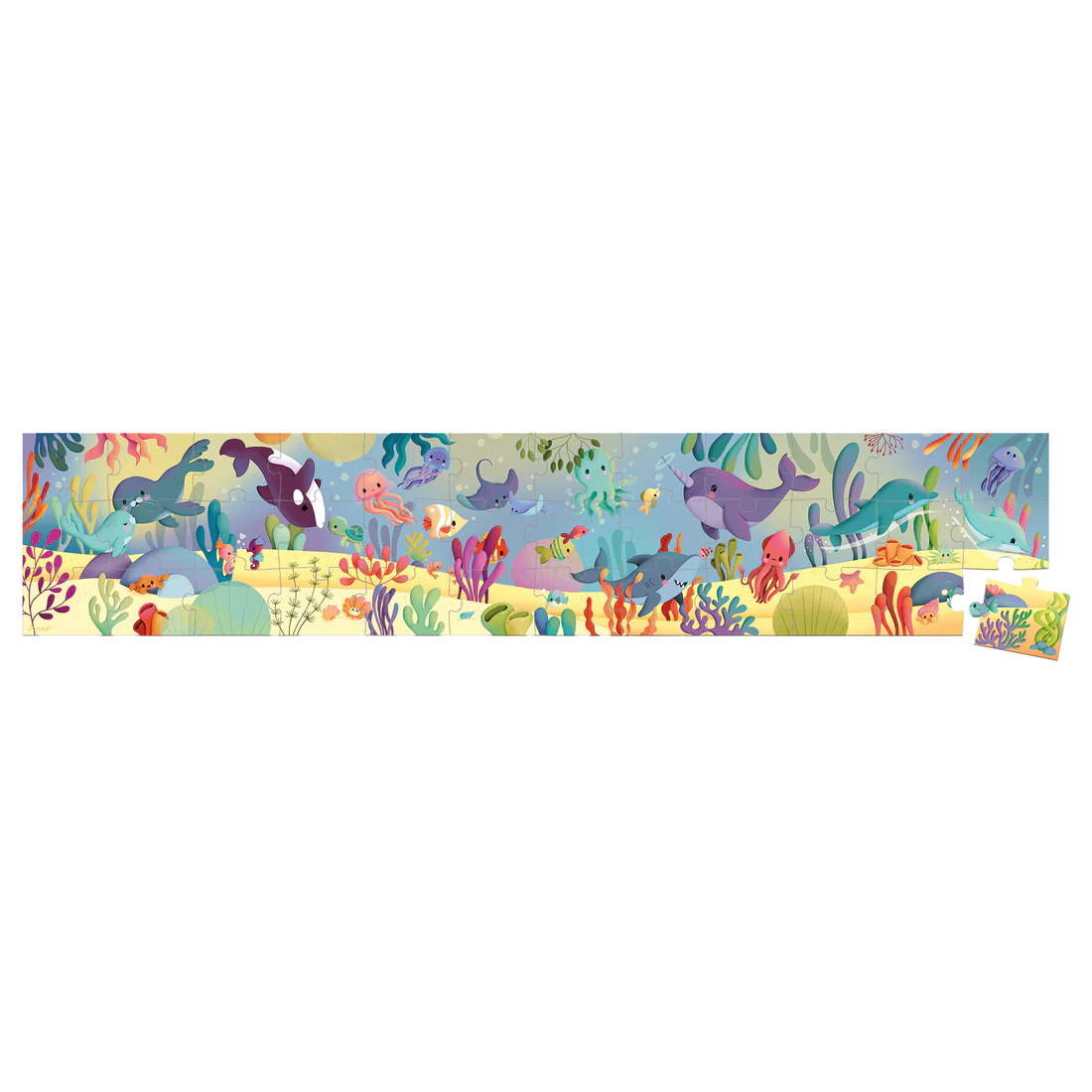 Janod - Panorama: Sea Animal Puzzle (36pcs) - Image 2