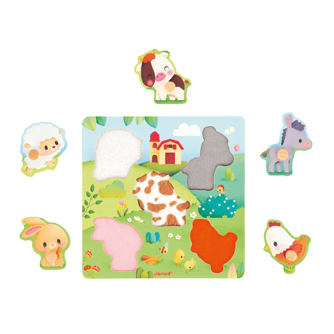 Janod - Tacticle Farm Puzzle - Image 3