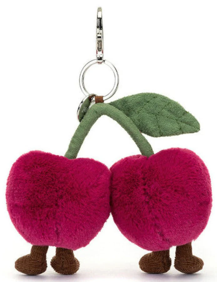 Jellycat - Amuseables Cherry Bag Charm - Image 3