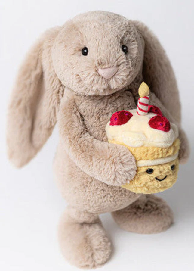 Jellycat - Bashful Beige Bunny 'Birthday - Image 2