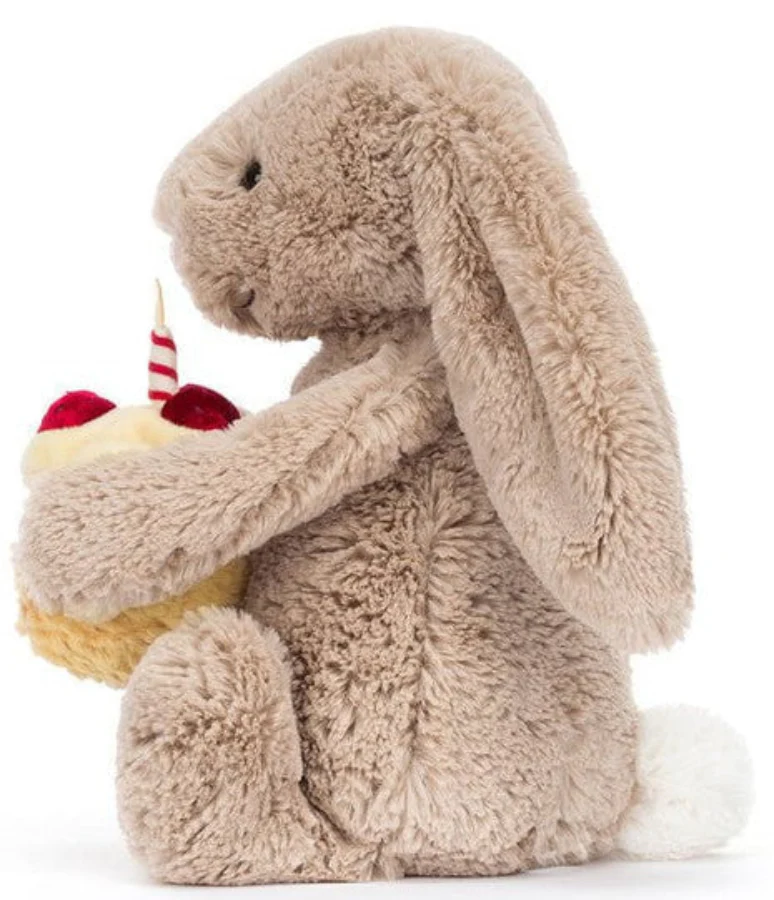 Jellycat - Bashful Beige Bunny 'Birthday - Image 3