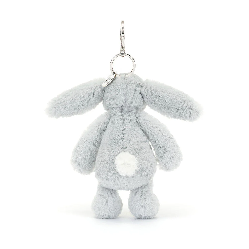 Jellycat - Bashful Silver Bunny Bag Charm - Image 4