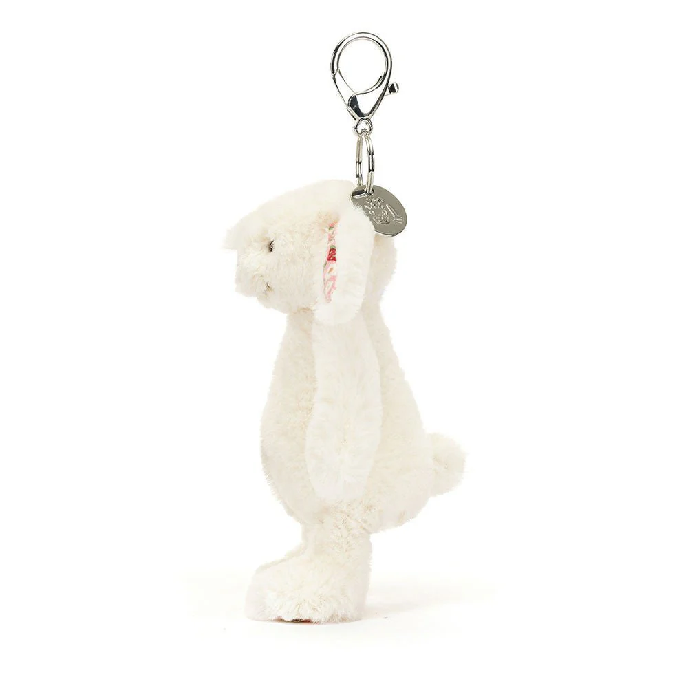 Jellycat - Blossom Cream Bunny 'Berry' Bag Charm - Image 2