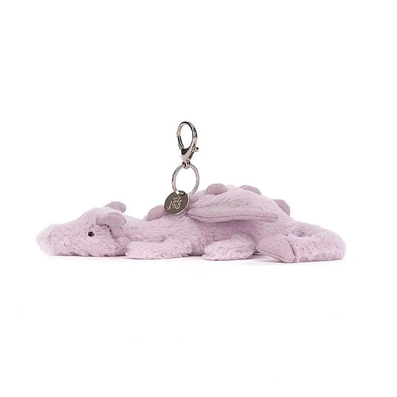 Jellycat - Lavender Dragon Bag Charm - Image 2