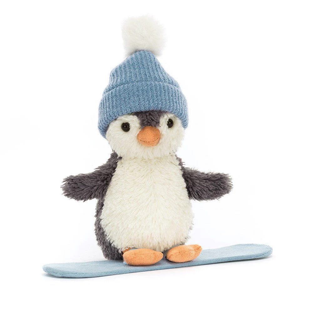 Jellycat - Peanut Penguin Snowboarding Small