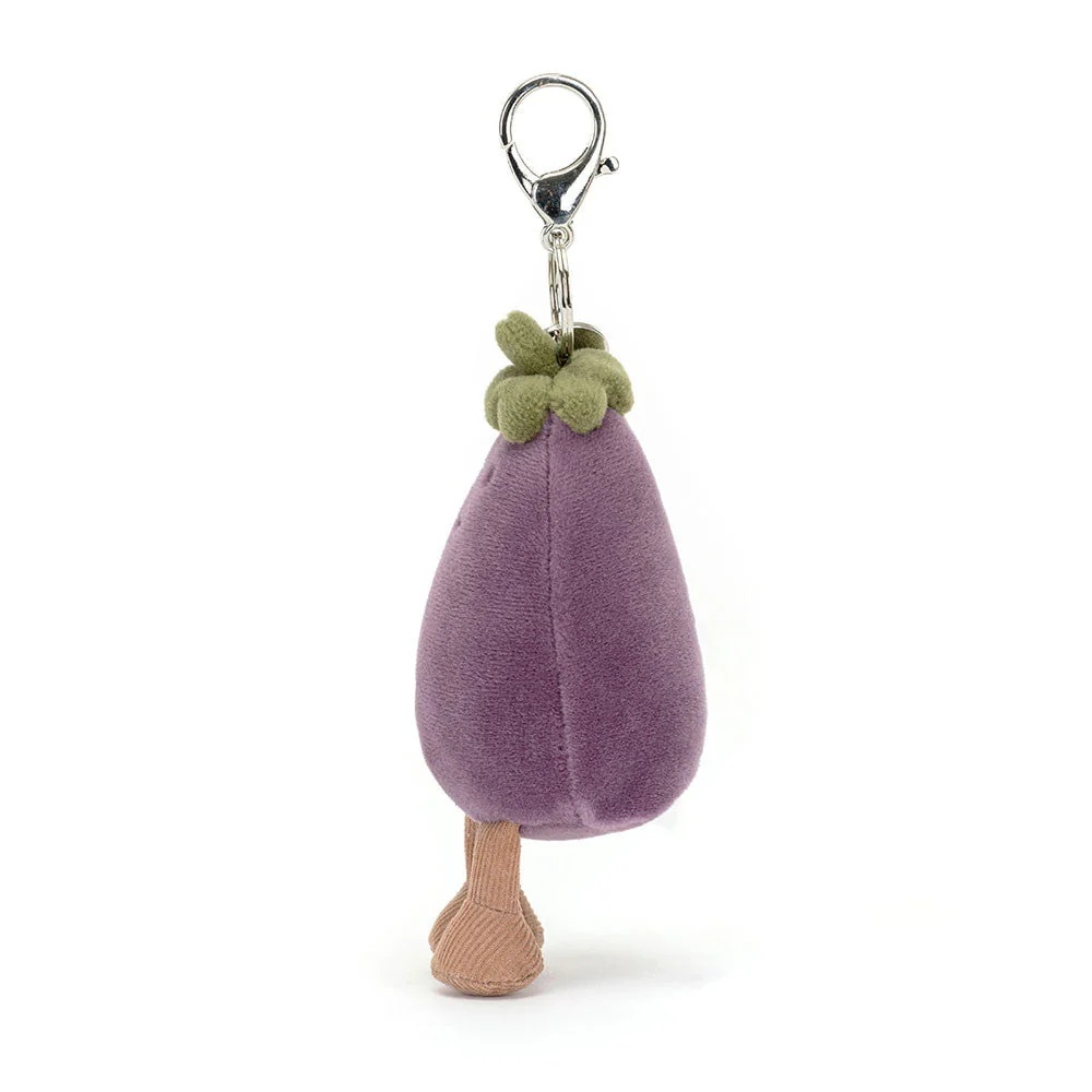 Jellycat - Vivacious Vegetable Eggplant Bag Charm - Image 2