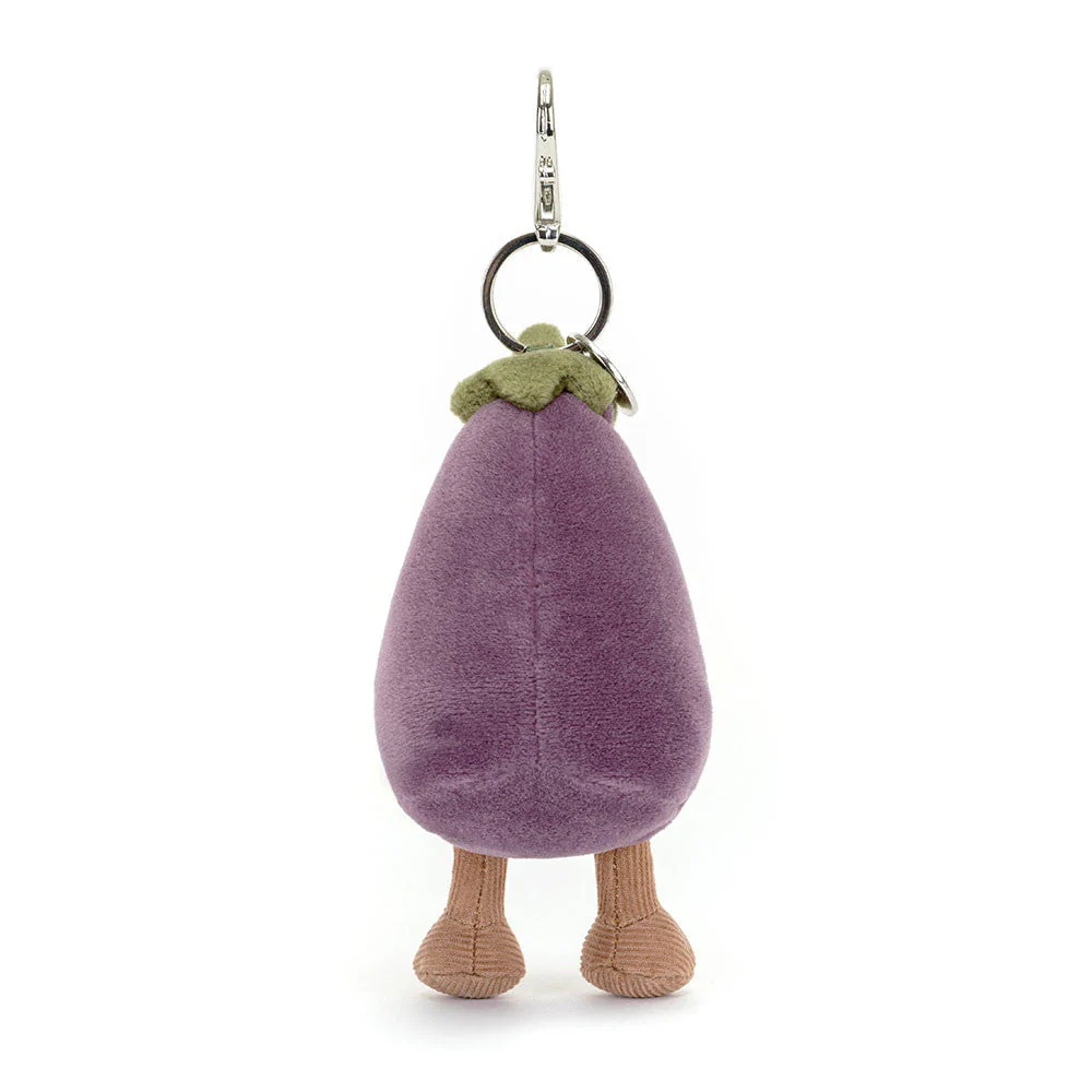 Jellycat - Vivacious Vegetable Eggplant Bag Charm - Image 3