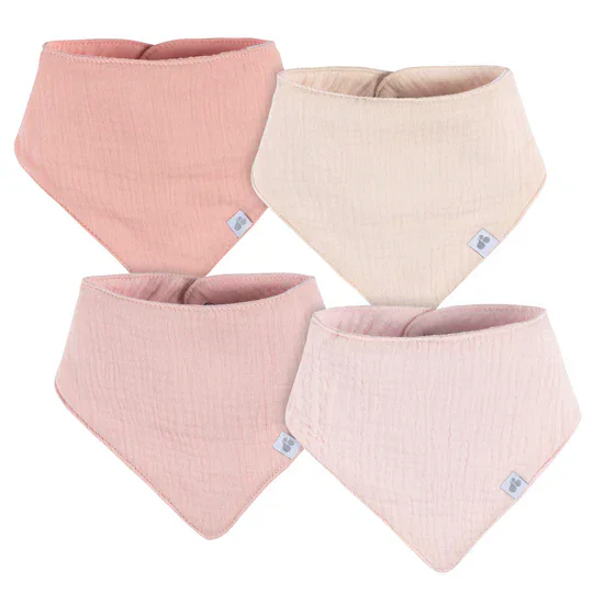 Just Born - Muslin Bandana Bibs 4pk - Image 5