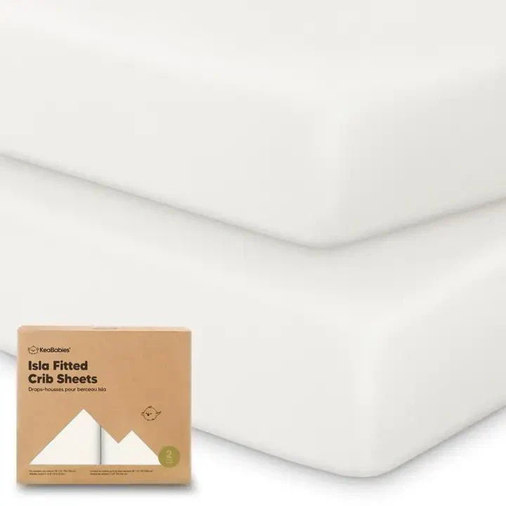 Kea Babies - 2-Pack Isla Bamboo Fitted Crib Sheet - Image 6