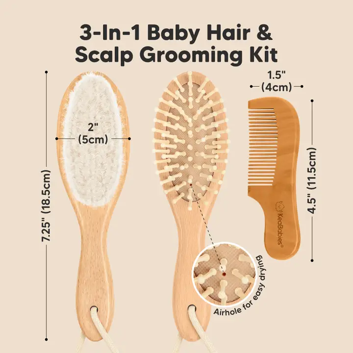Kea Babies - Baby Hair Brush and Comb Set - Image 2