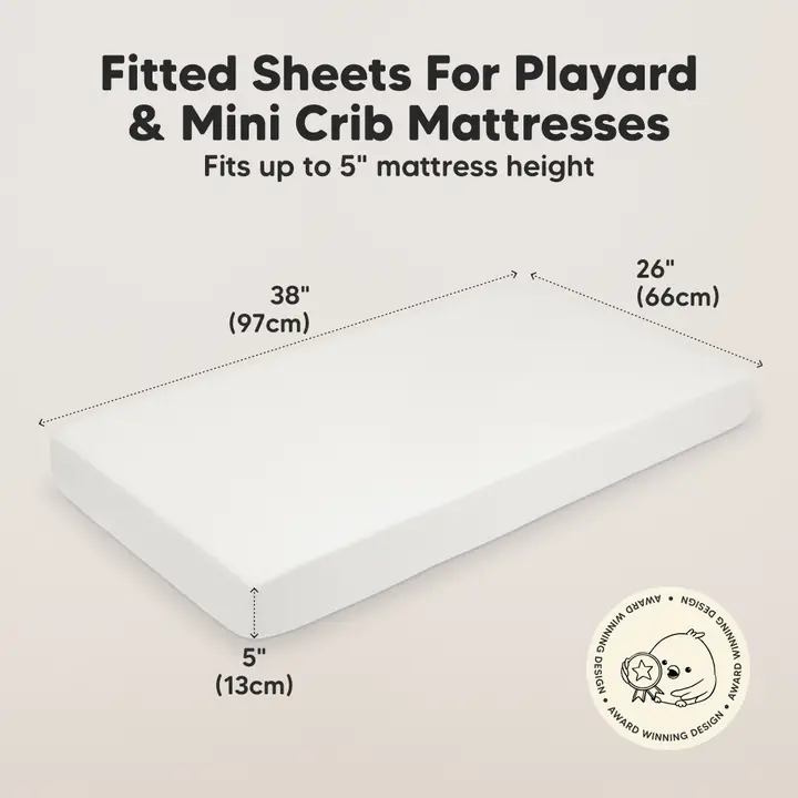 Kea Babies - Soothe Fitted Mini Crib Sheets - 2 Pack - Image 3