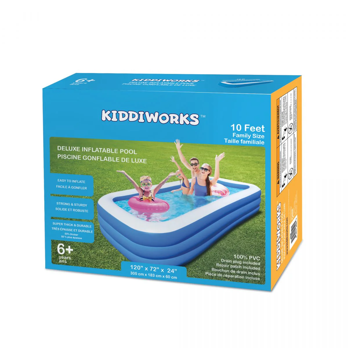 Kiddiworks™ - Deluxe Inflatable Pool