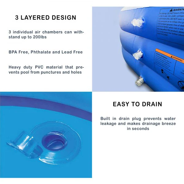 Kiddiworks™ - Deluxe Inflatable Pool - Image 4