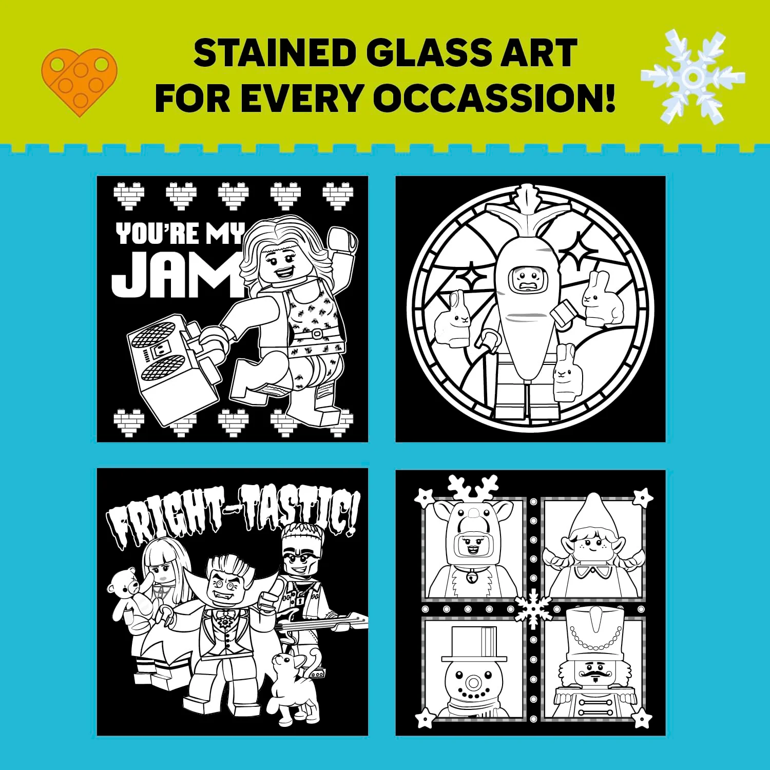 Klutz - LEGO Stained Glass Art Activity Kit - Image 4