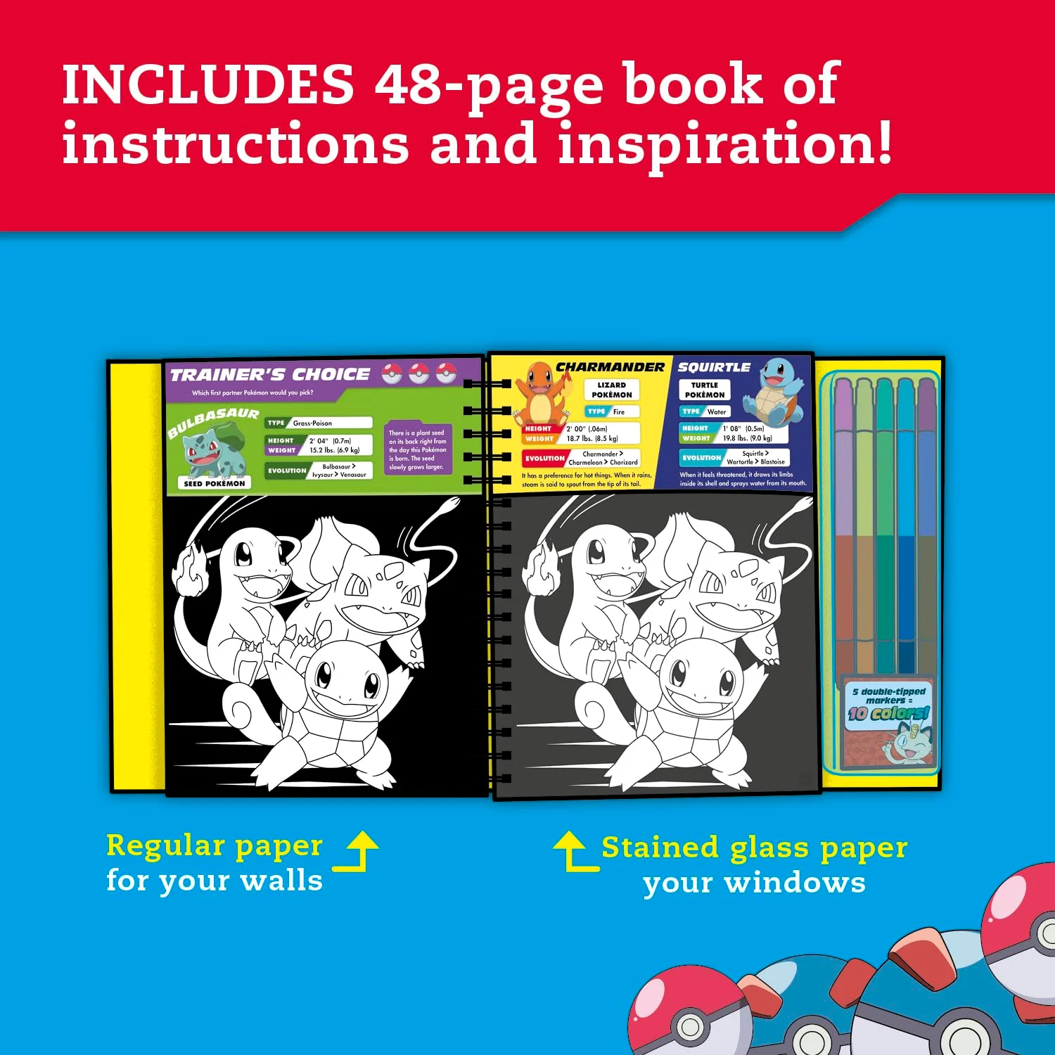 Klutz - Pokemon Stained Glass Art Activity Kit - Image 3