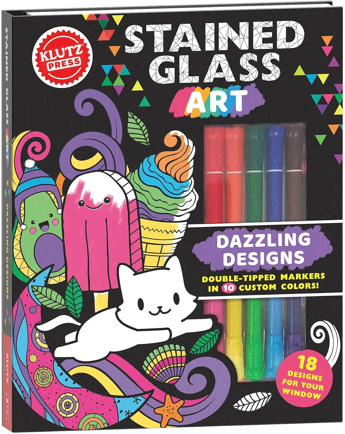 Klutz - Stained Glass Art: Dazzling Designs Activity Book