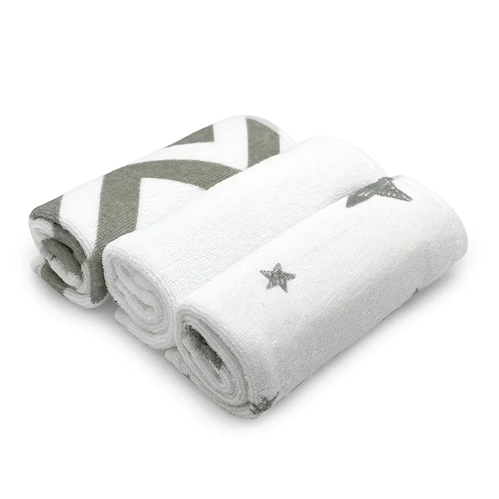 Kushies - Terry Washcloth - 3 Pack