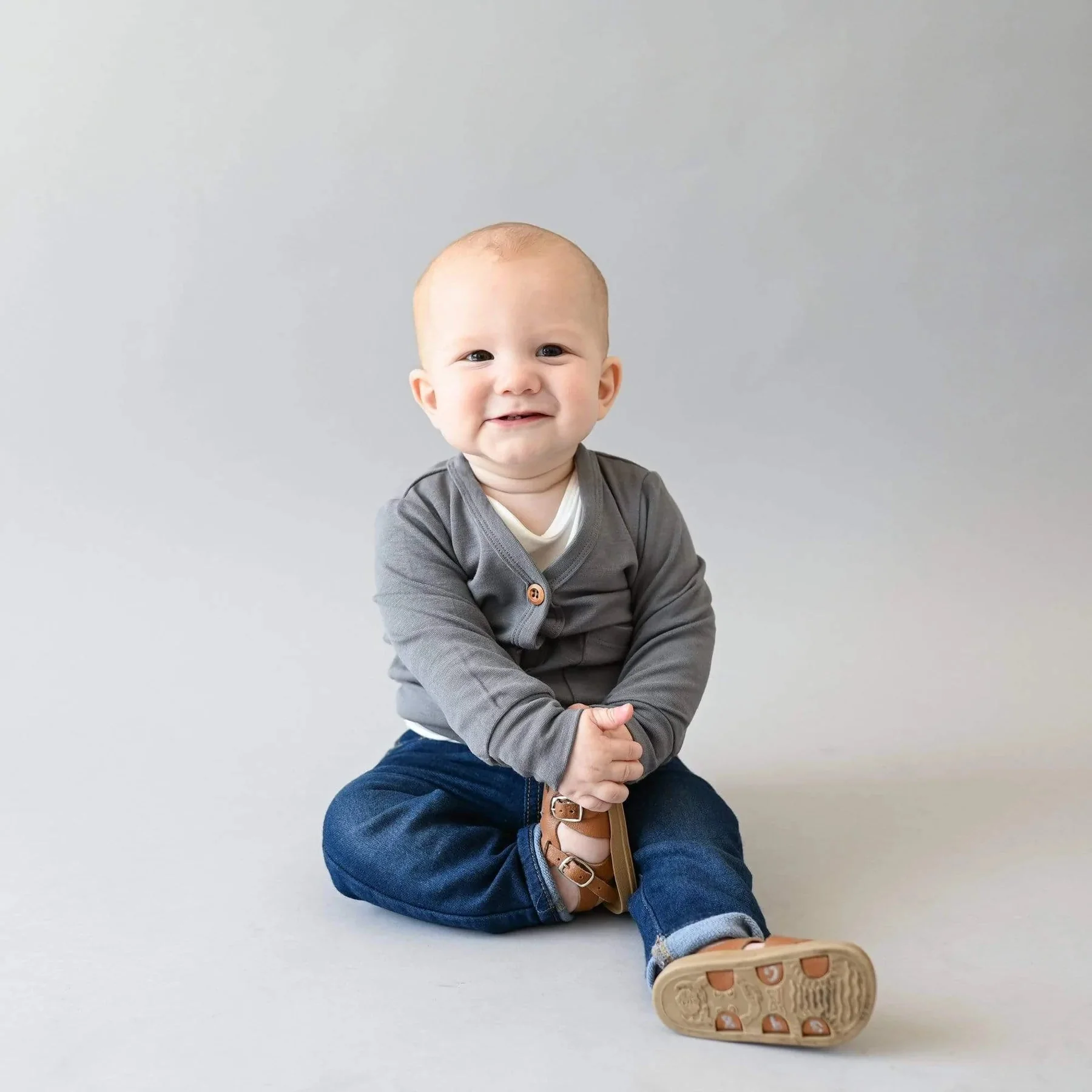 Kyte Baby - Bamboo Jersey Cardigan (Infant) - Image 6